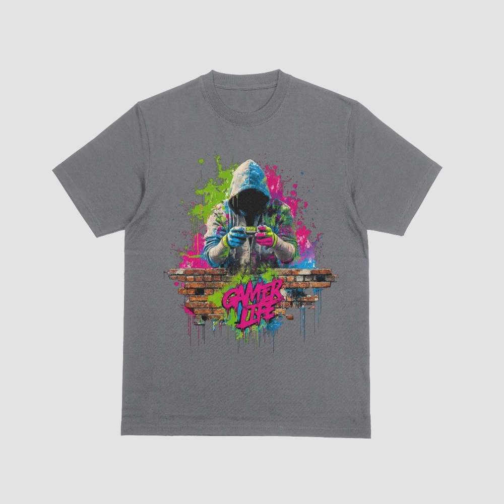 Gamer Customized T-Shirt. 100% Cotton blank. Lightweight, Comfortable Tee.